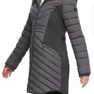 XS Grey DKNY Puffer Jacket